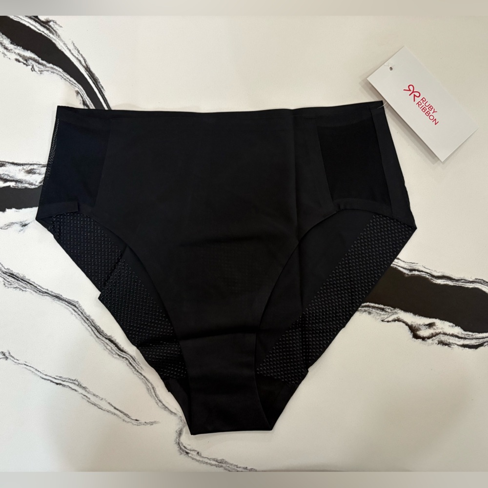 Ruby Ribbon Second Skin Sheer Hi-cut Brief Size Small